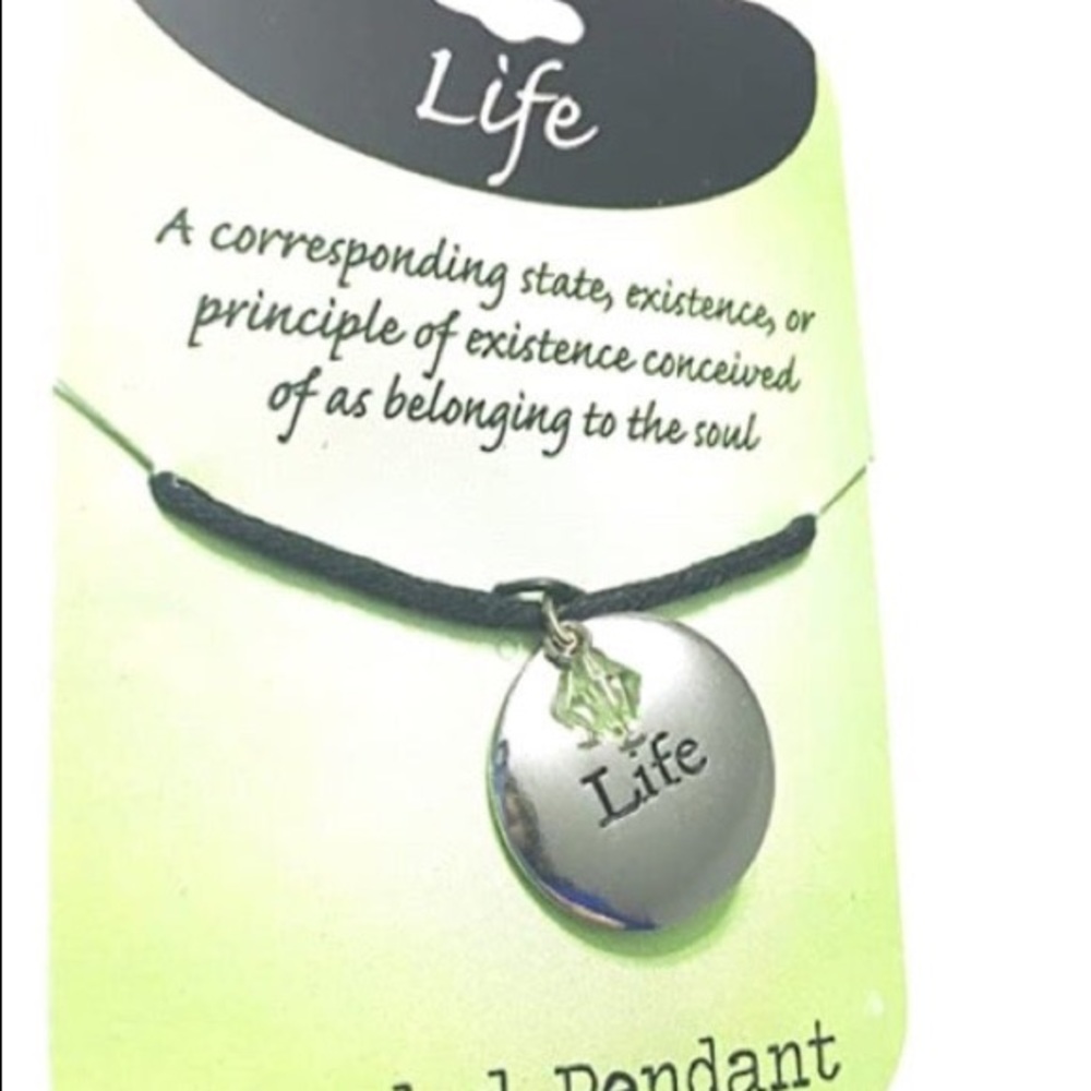 Necklace Life Expression Pendant Necklace Verse